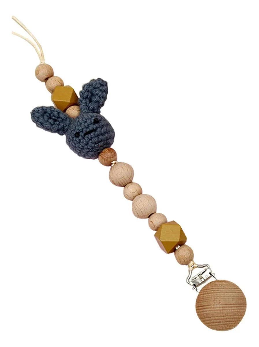 Correia de chupeta para bebê, Clips para chupetes, Corrente de chupeta, Clip de chupeta para brinquedos de dentição, Presente ideal para meninos e meninas (azul)