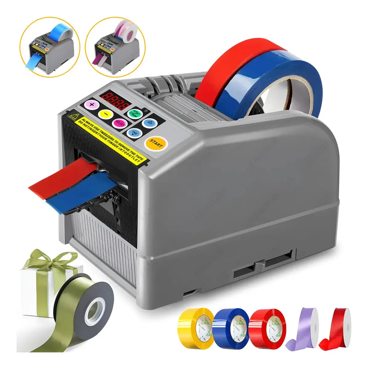 Dispensador de cortador de fita elétrico automático de 4 modos