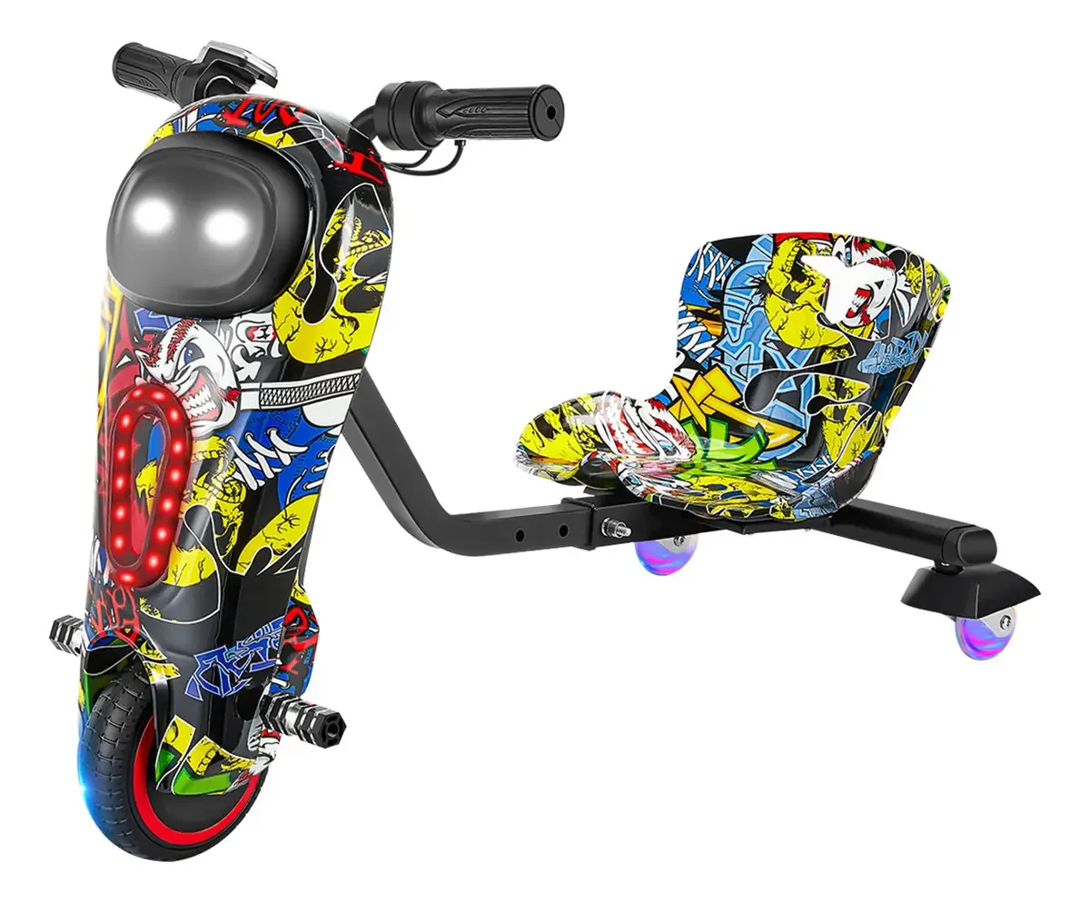 Triciclos: scooter elétrico de 3 velocidades Drift com Bluetooth