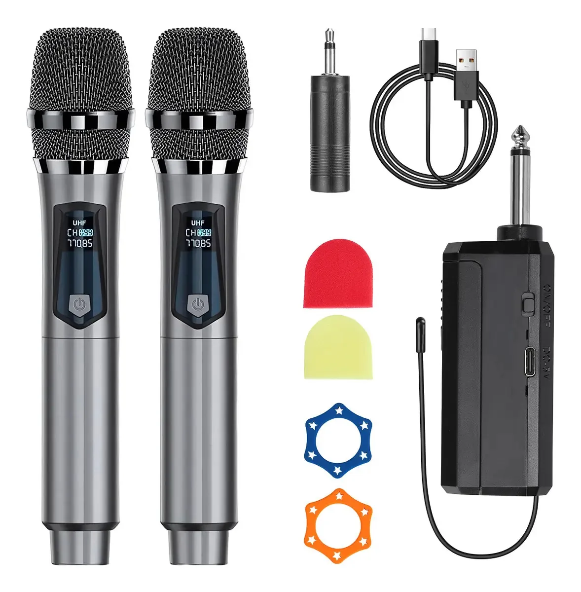Microfone ZUSZOX JA154355 Microfone Condensador Microfone Gamer microfone USB microfone condensador cor cinza