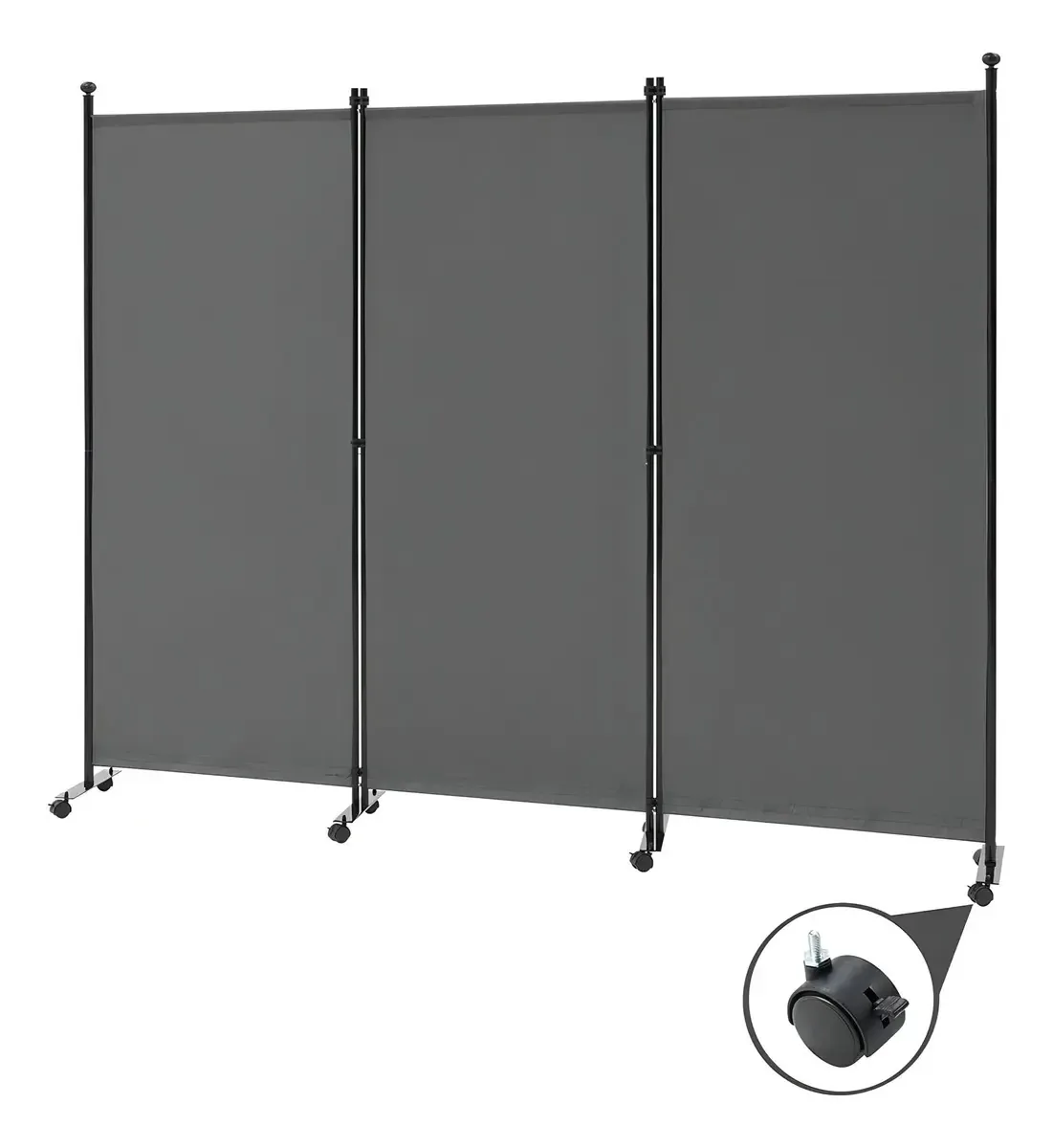 Divisória de sala rolante de 3 painéis Spurgehom, Panta
