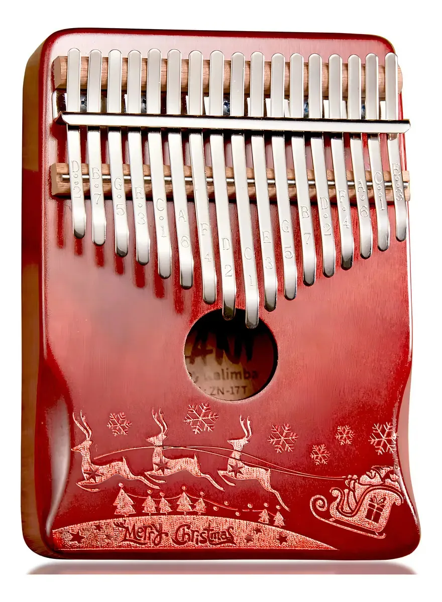 Tienclef Kalimba - Piano de polegar de 17 teclas com notas Gr