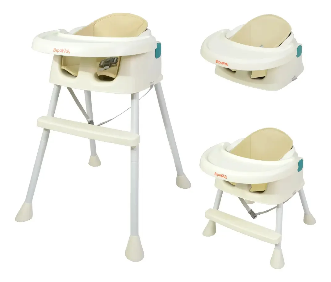 Bandeja lavável para cadeira de bebê multifuncional Bipokids, cor bege