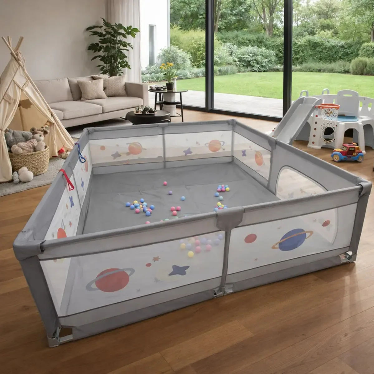 Cercadinho para bebês Parque Infantil Astros Astros Astros Jogos Infantis