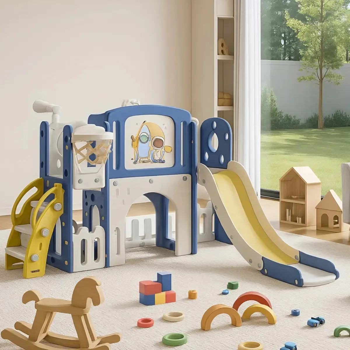 Slides para meninos > Jogos > Blue Bridge Plastic Children's Park