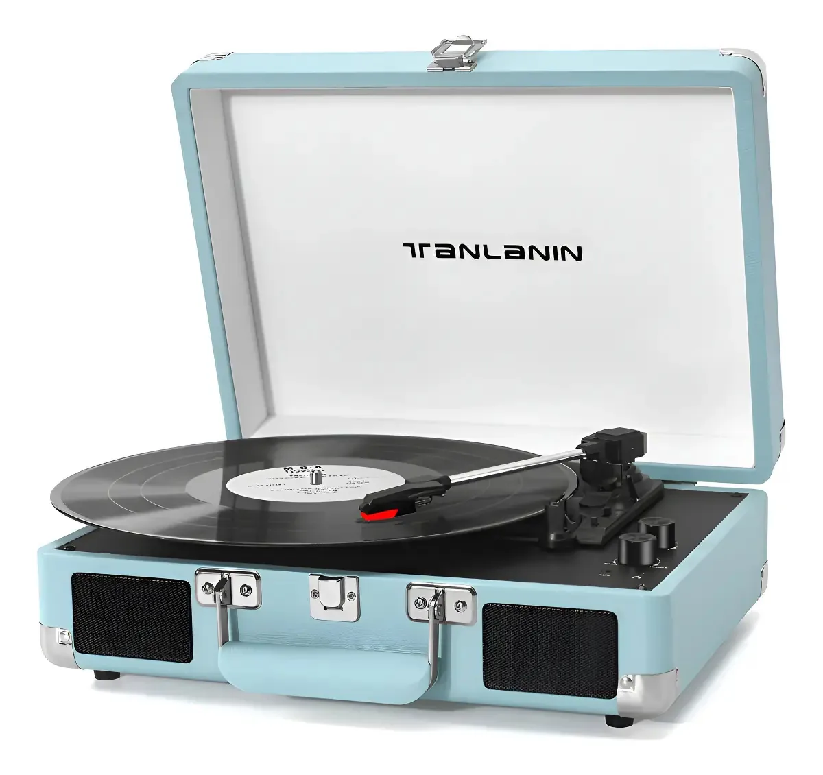 Toca-discos de vinil de 3 velocidades, alto-falante e água Bluetooth