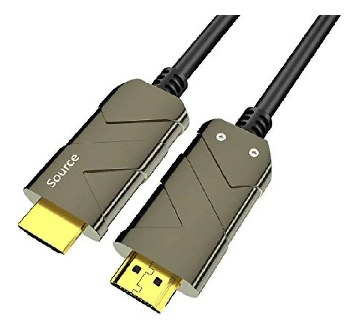 Cabo HDMI de fibra óptica 8k 33 pés, cabo HDMI 2.1 de fibra bifale com suporte para 8k @ 120 hz, 4k @ 120 hz, 48 gbps, dinâmico