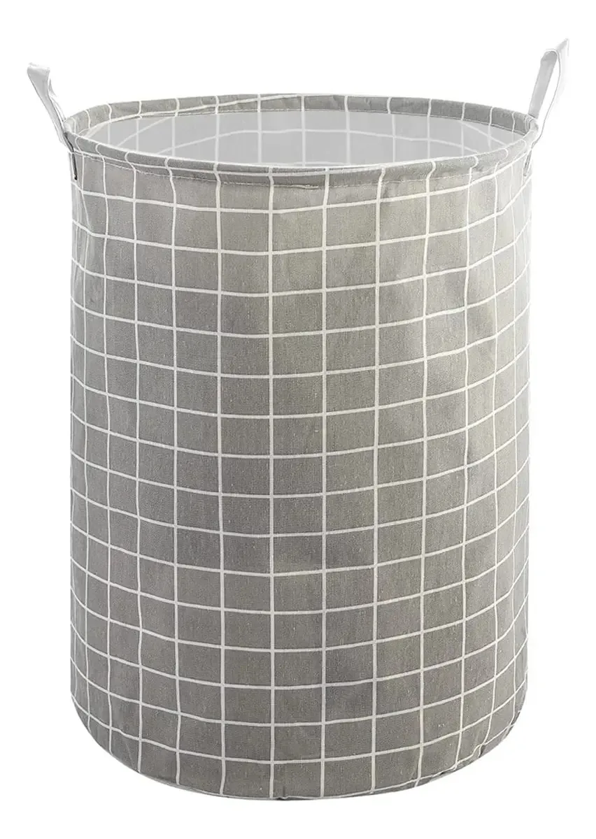 Cesto para a roupa, cesto de roupa suja 80l com capacidade extra grande, cesto de armazenamento de tecido, para roupa lavada, quartos, brinquedos, quarto do bebê (cinza)
