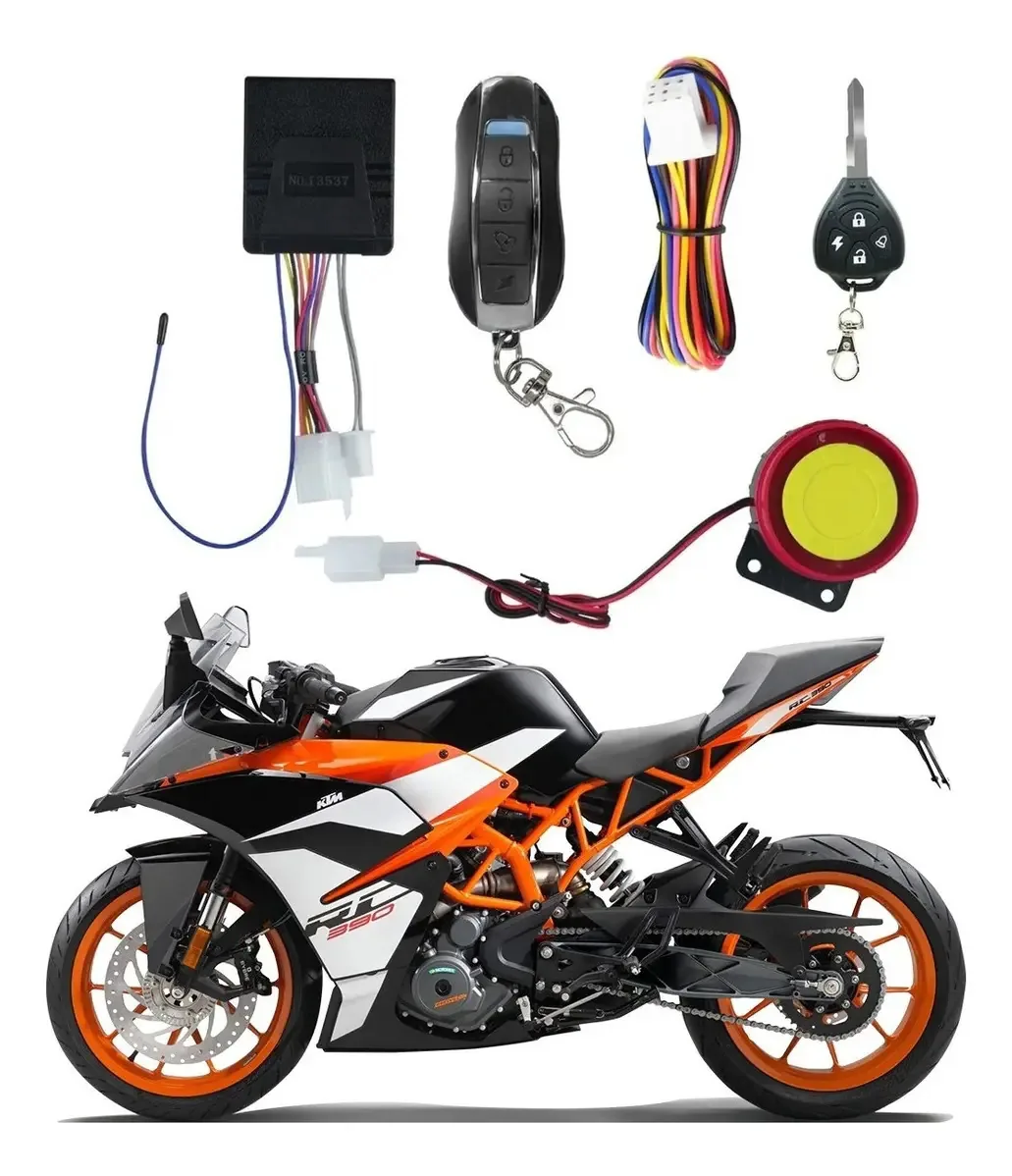 Alarme anti-roubo de controle remoto de motocicleta 12V
