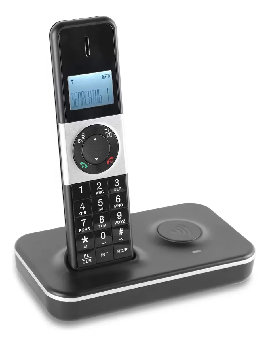 Telefone Tomtary Modernphone telefono fijo inalambrico sem fio rurais - cor preto