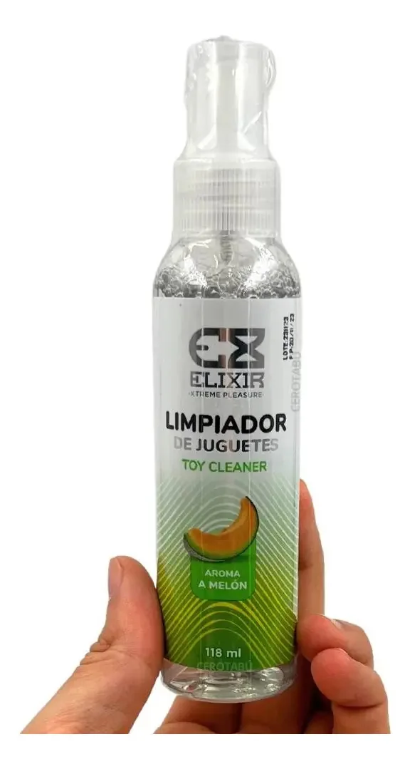 Limpador de brinquedos Limpador de brinquedos Dildo Melon Aroma 118ml