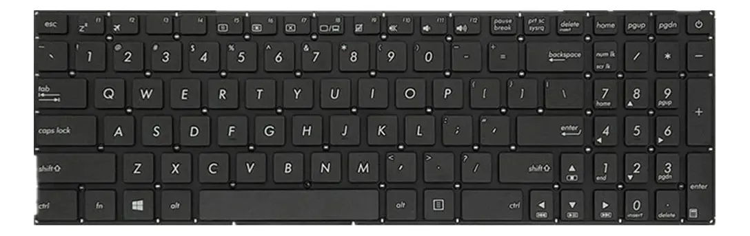 Teclados Para Notebooks E Netbooks Fqparts Cor Preto Inglês Internacional