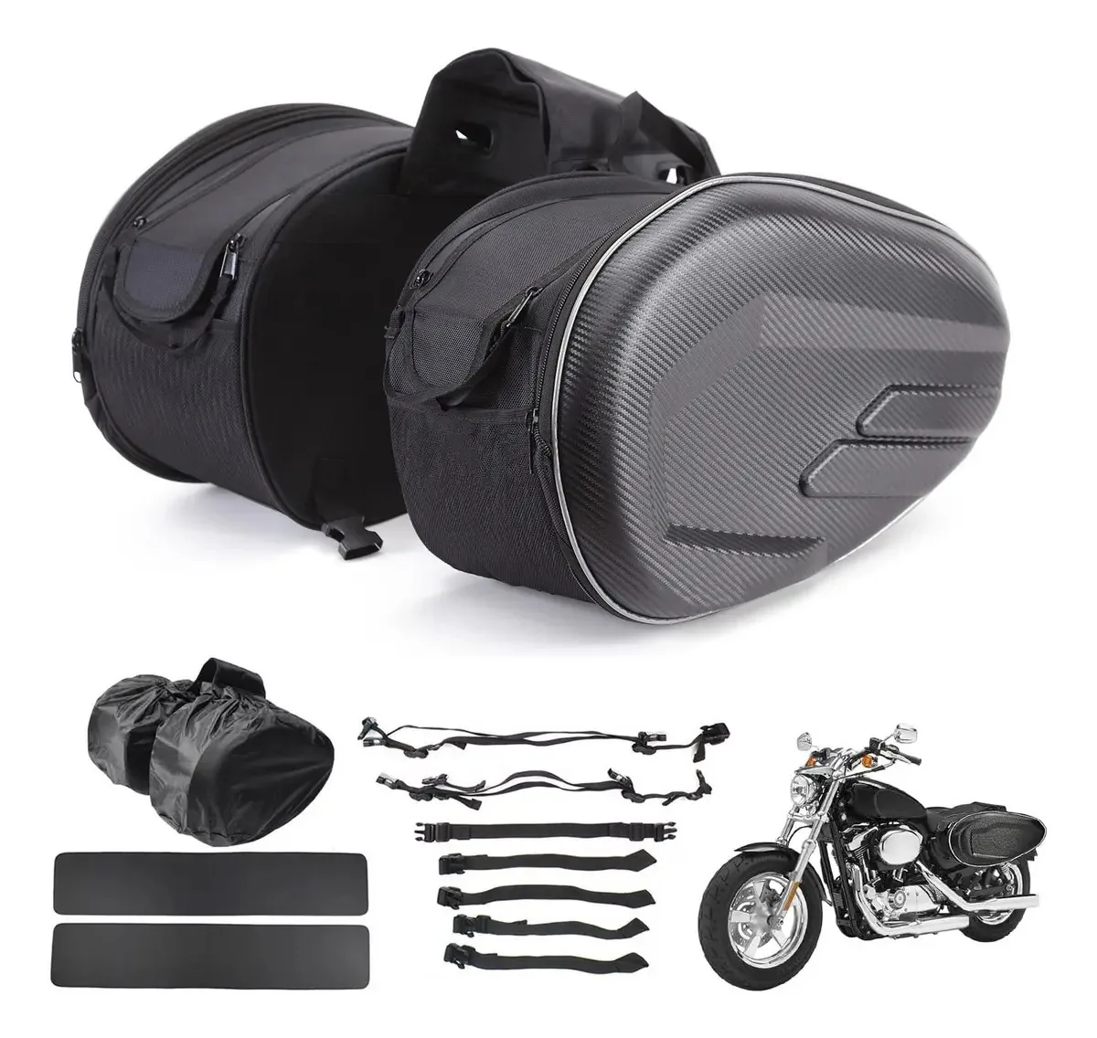 Alforjes universais impermeáveis para motocicletas