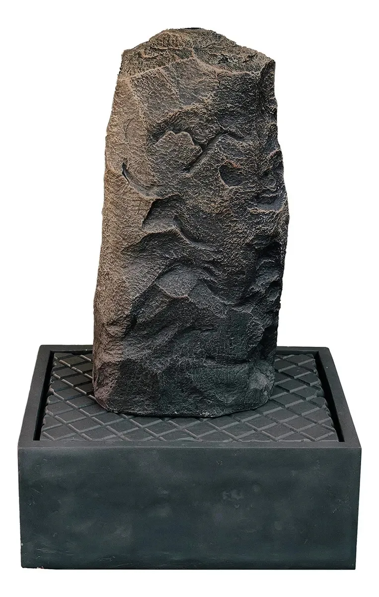 Fonte de água subterrânea Xbrand Pillar com textura de. Cor: Cinza