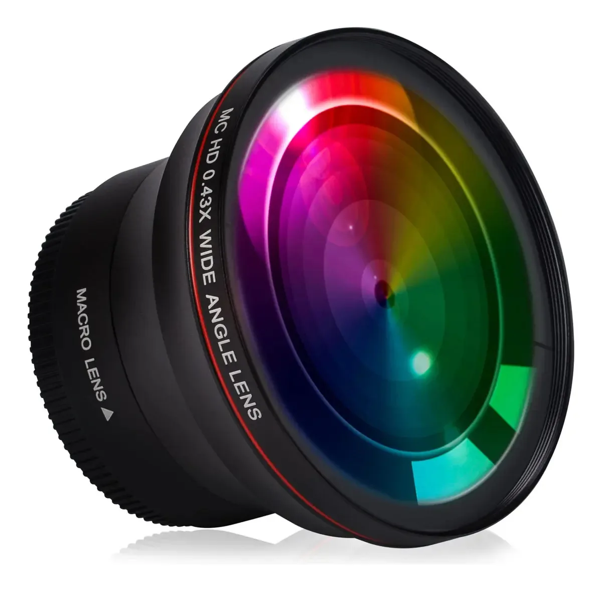 Lente Grande Angular Hisewen 0.43x Zoom para Câmeras - Ideal para Paisagens e Arquitetura