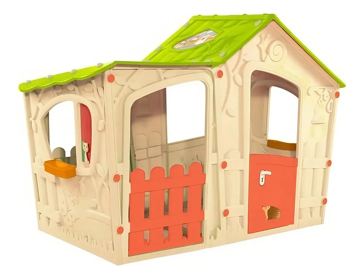 Casa infantil Keter Casa de jardim de plástico para crianças, cor multicolorida