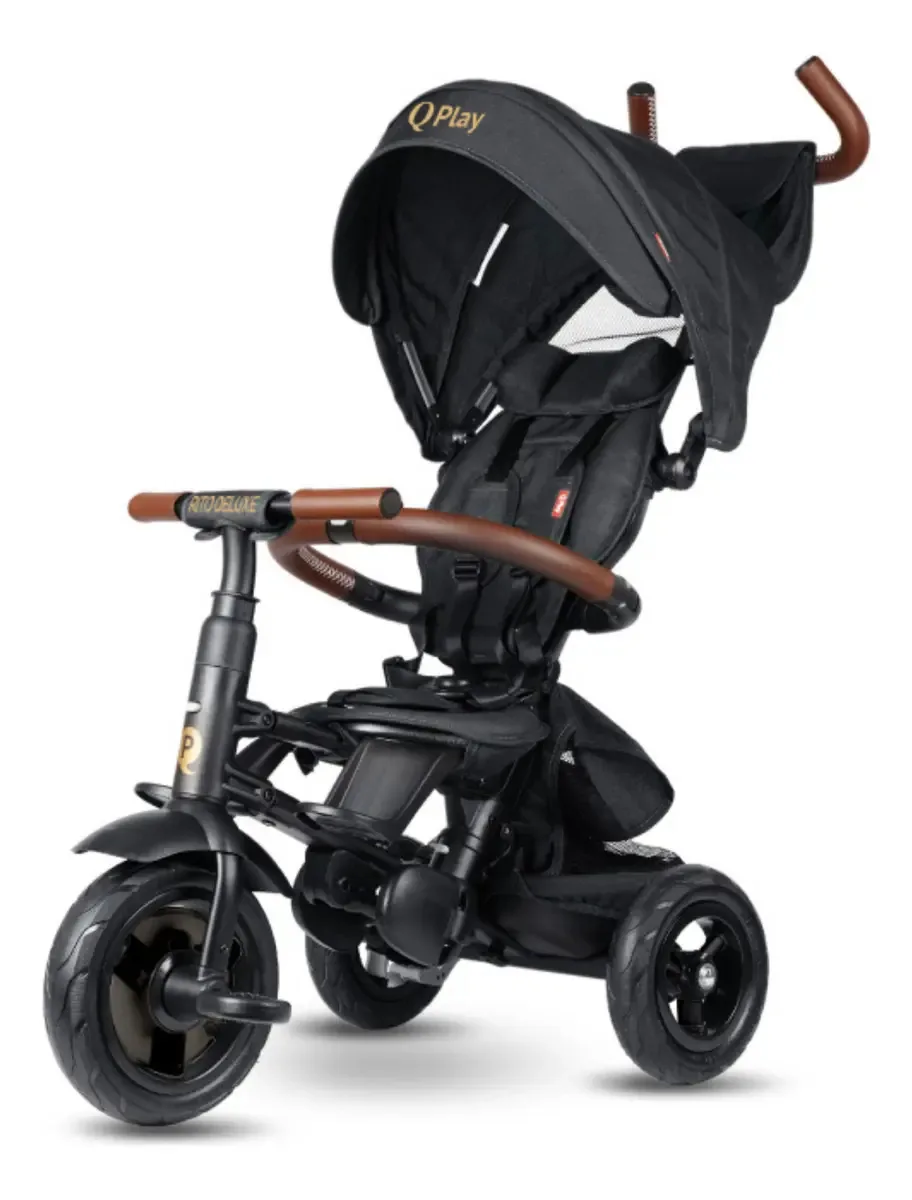 Triciclo dobrável Rito Deluxe Qplay Black