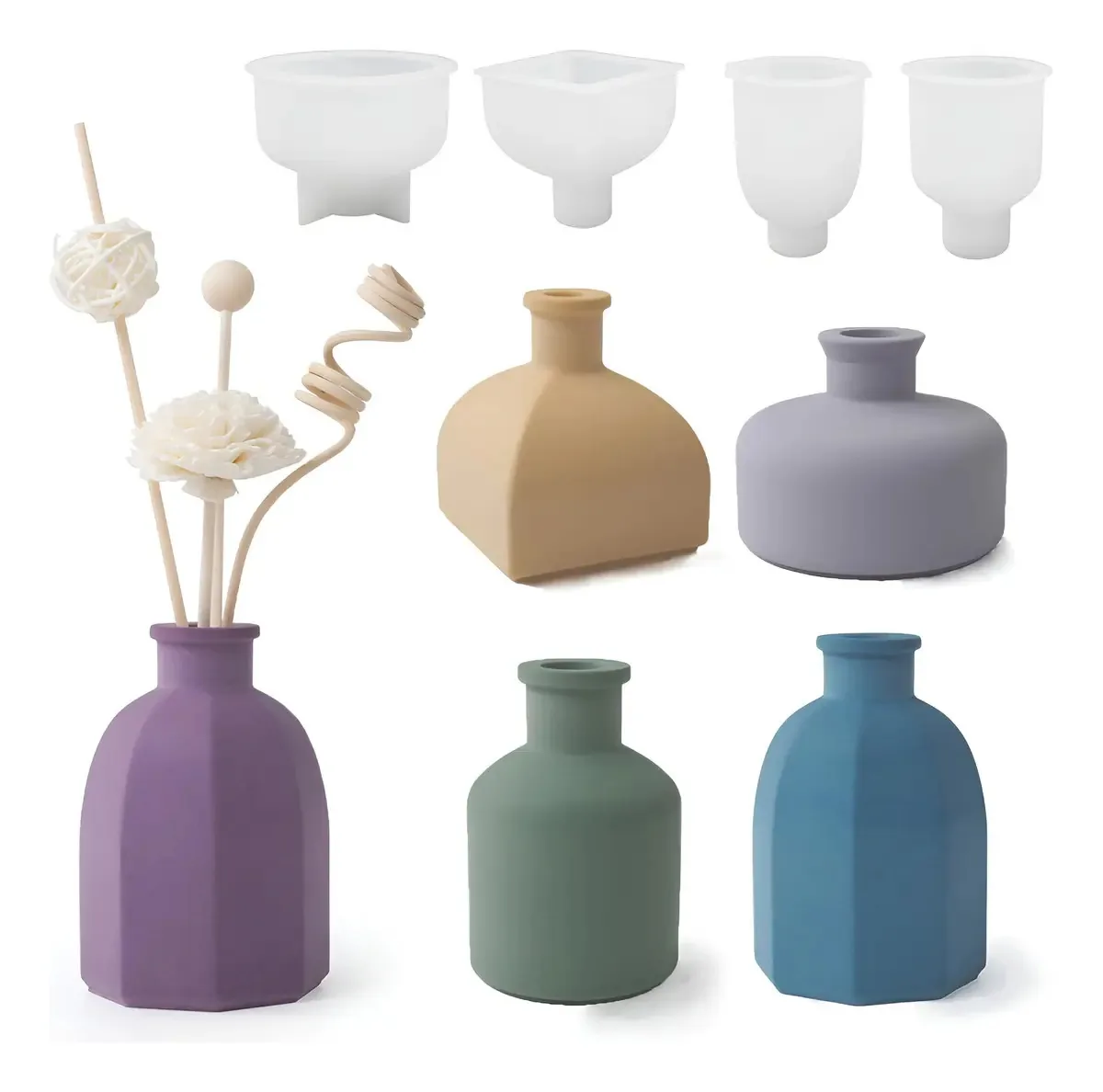 4 moldes difusores para vasos com alta qualidade