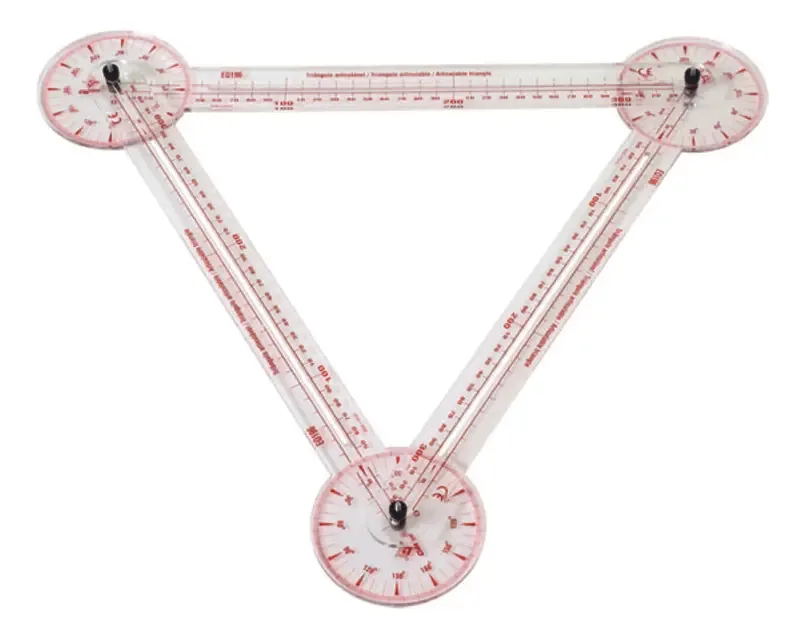 Triângulo Articulável Transparente - Eq196