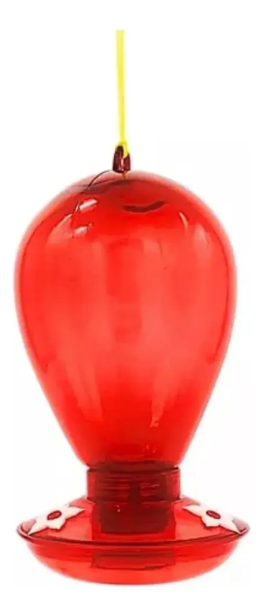 Bebedor simples de beija-flor vermelho