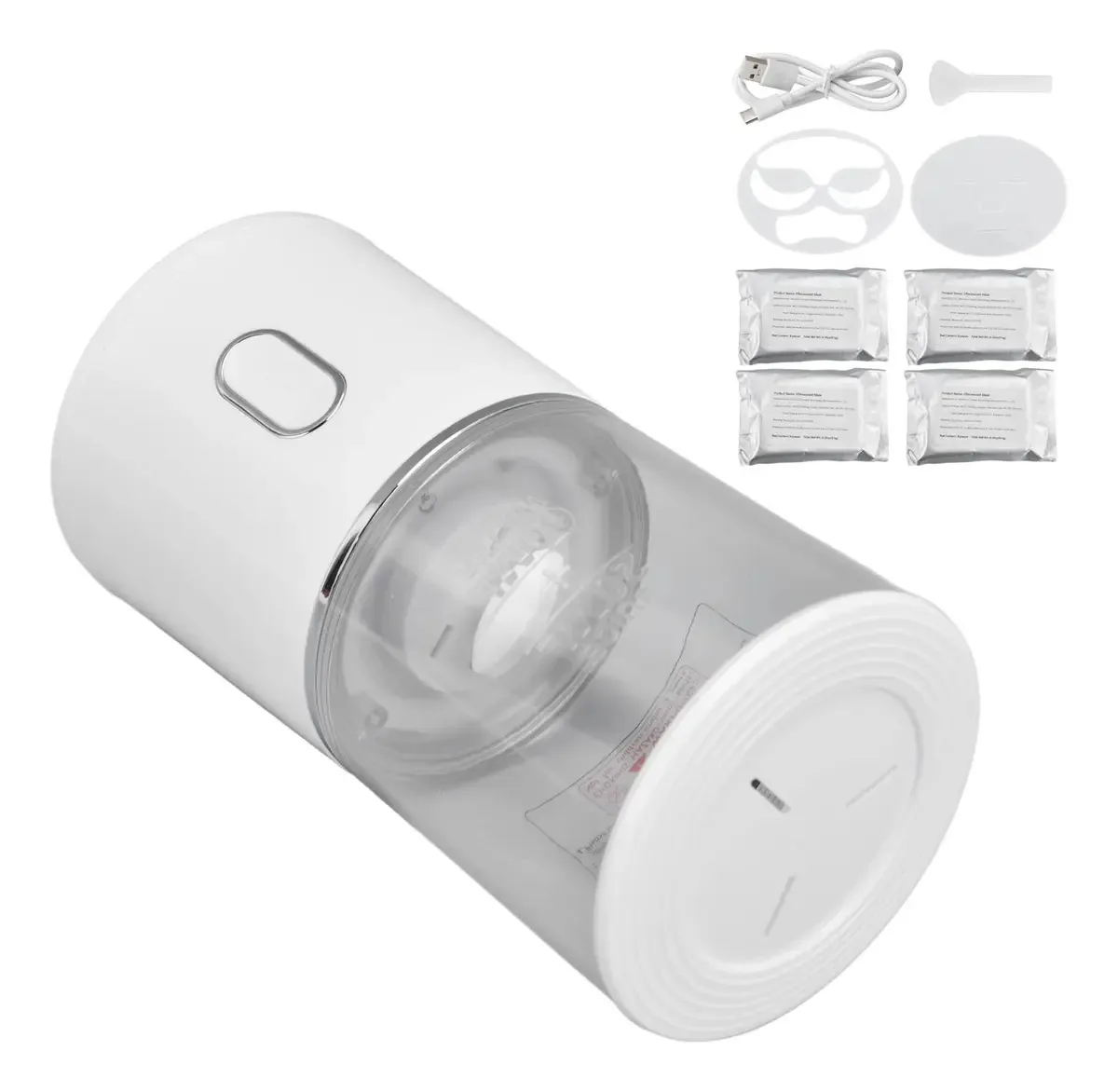 Máquina DIY para Máscaras Faciais, Desligamento Automático de Segurança IPX5, À Prova D'Água, Branco, Ingredientes Naturais, Máscara, Máquina para Fazer Máscaras para Uso