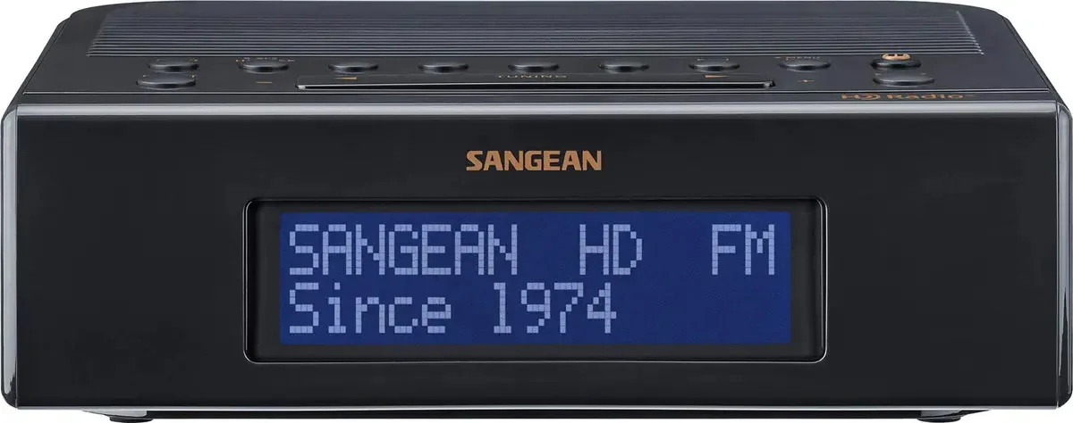 Relógio de carregamento USB Sangean Radio Sg-114, cor cinza escuro