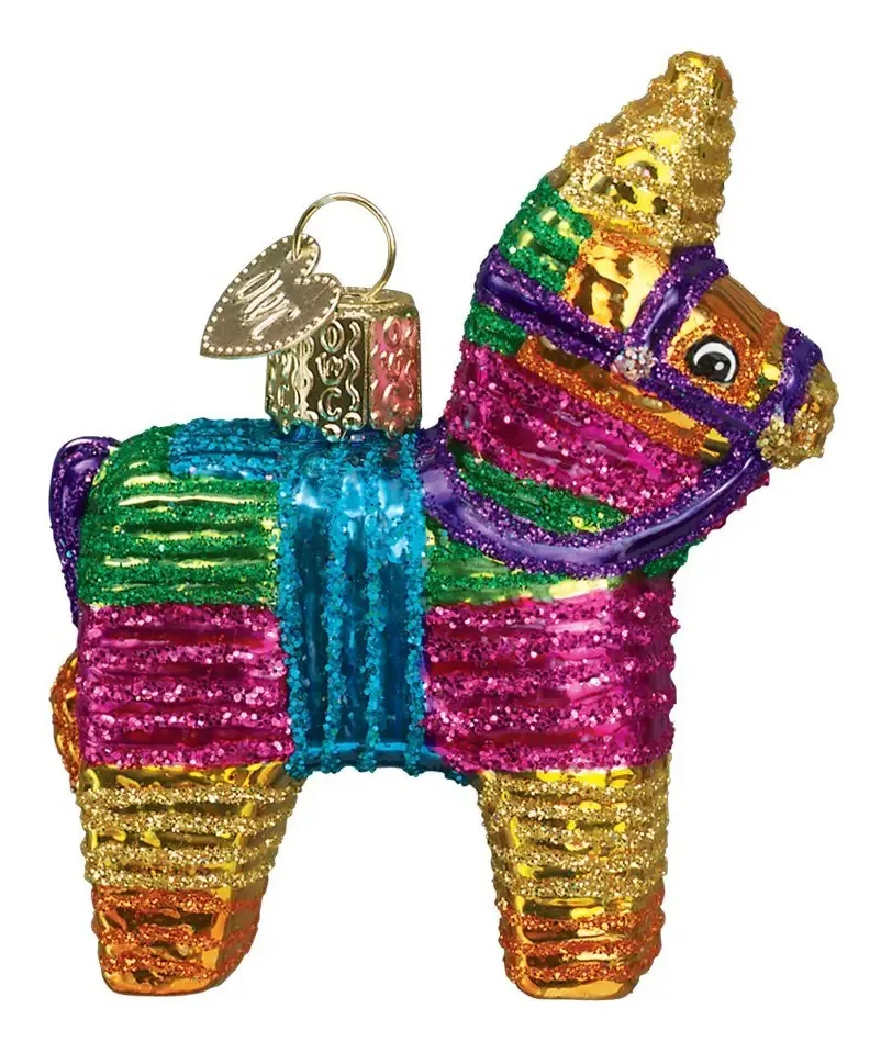 Enfeites de Natal do Velho Mundo: enfeites de vidro soprado multicoloridos