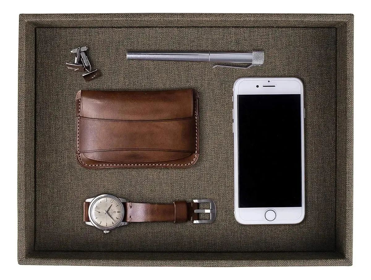 Bandeja organizadora de mesa elegante Hofferruffer, bolsa
