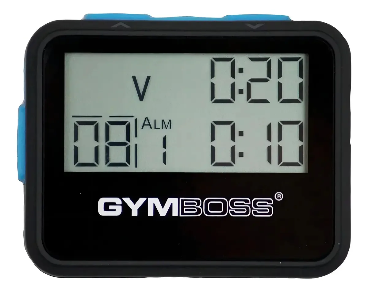 Cronômetro Gymboss Cronômetro Interval cor preto/azul claro
