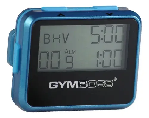 Cronômetro e cronômetro Gymboss em Blue/Turquoise Me