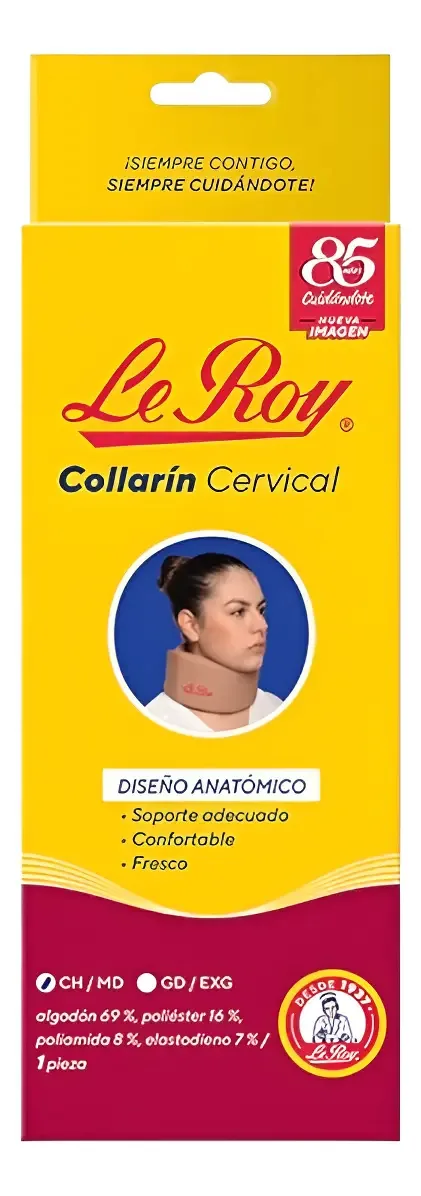 Colar cervical ocre pequeno/médio Le Roy Professional