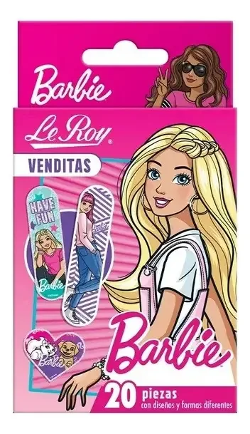 Le Roy Bandagens 10 Peças Com Desenhos Barbie