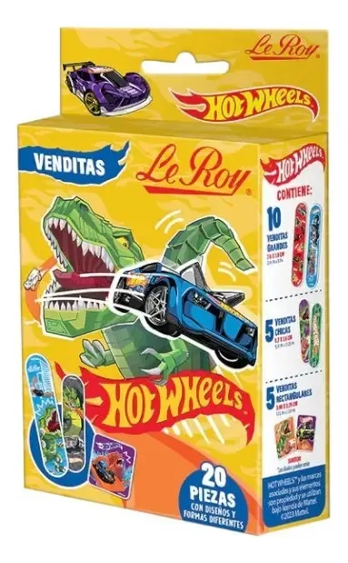 Le Roy Hot Wheels Curativos Adesivos 20un