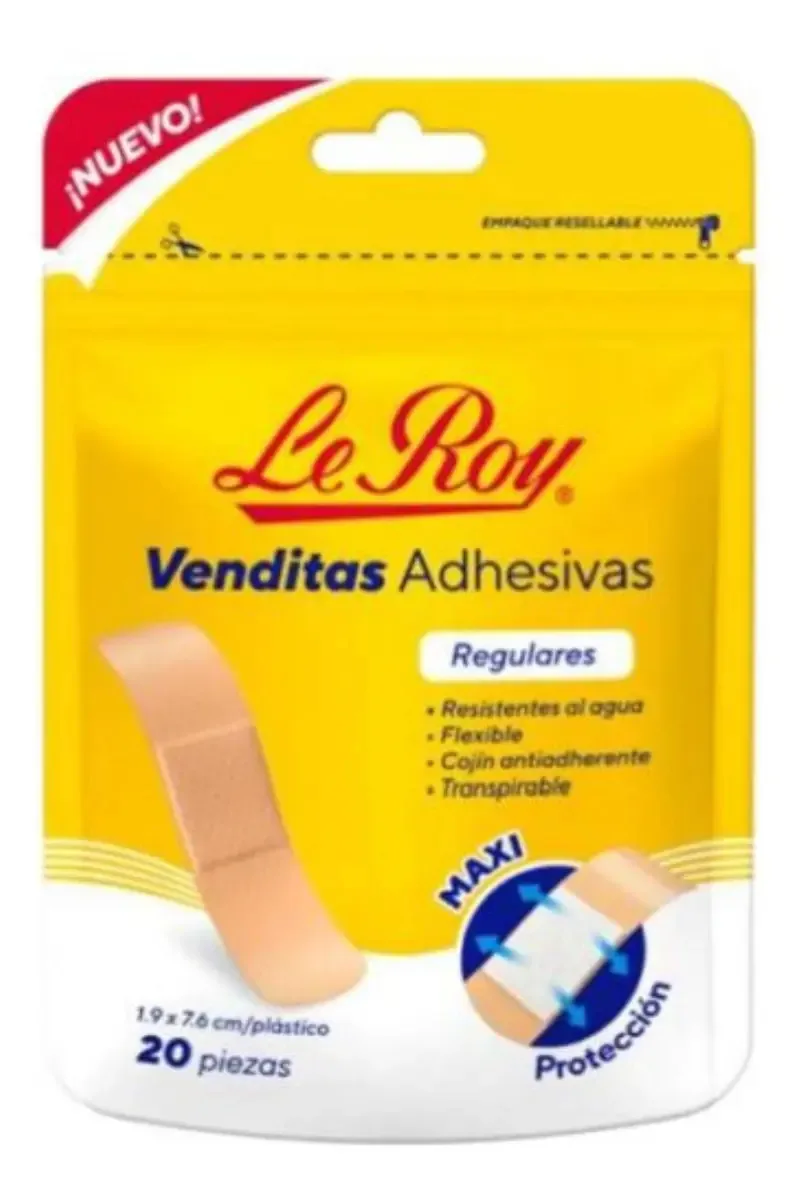 Curativos Adesivos Le Roy Regulares 20 Peças 1.9x7.6cm