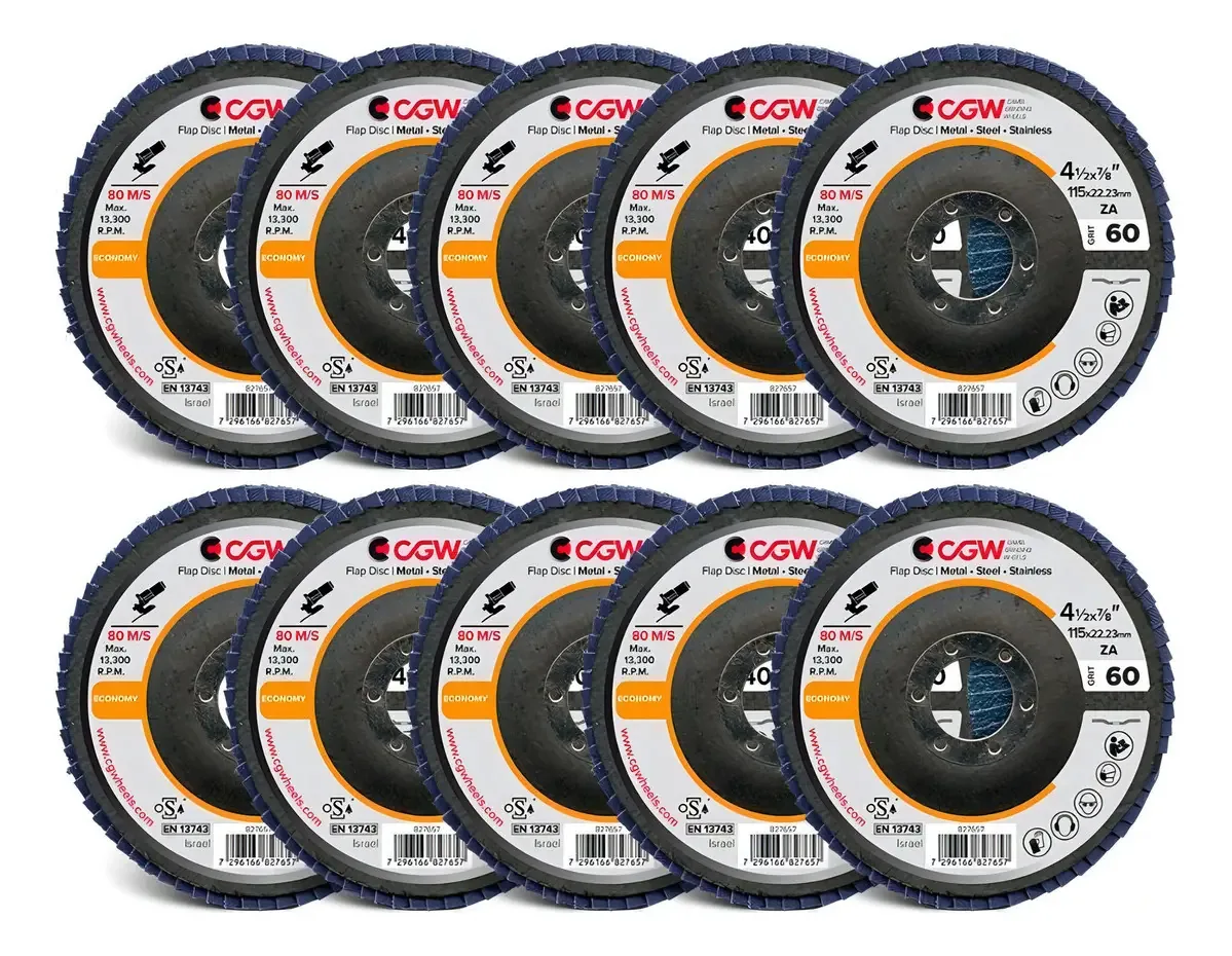 Discos Flap Zircônia Cgw - Alta Qualidade