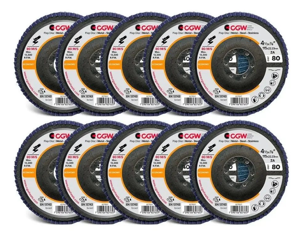 Discos Flap Cgw Economy Em Zircônia - Alta Qualidade