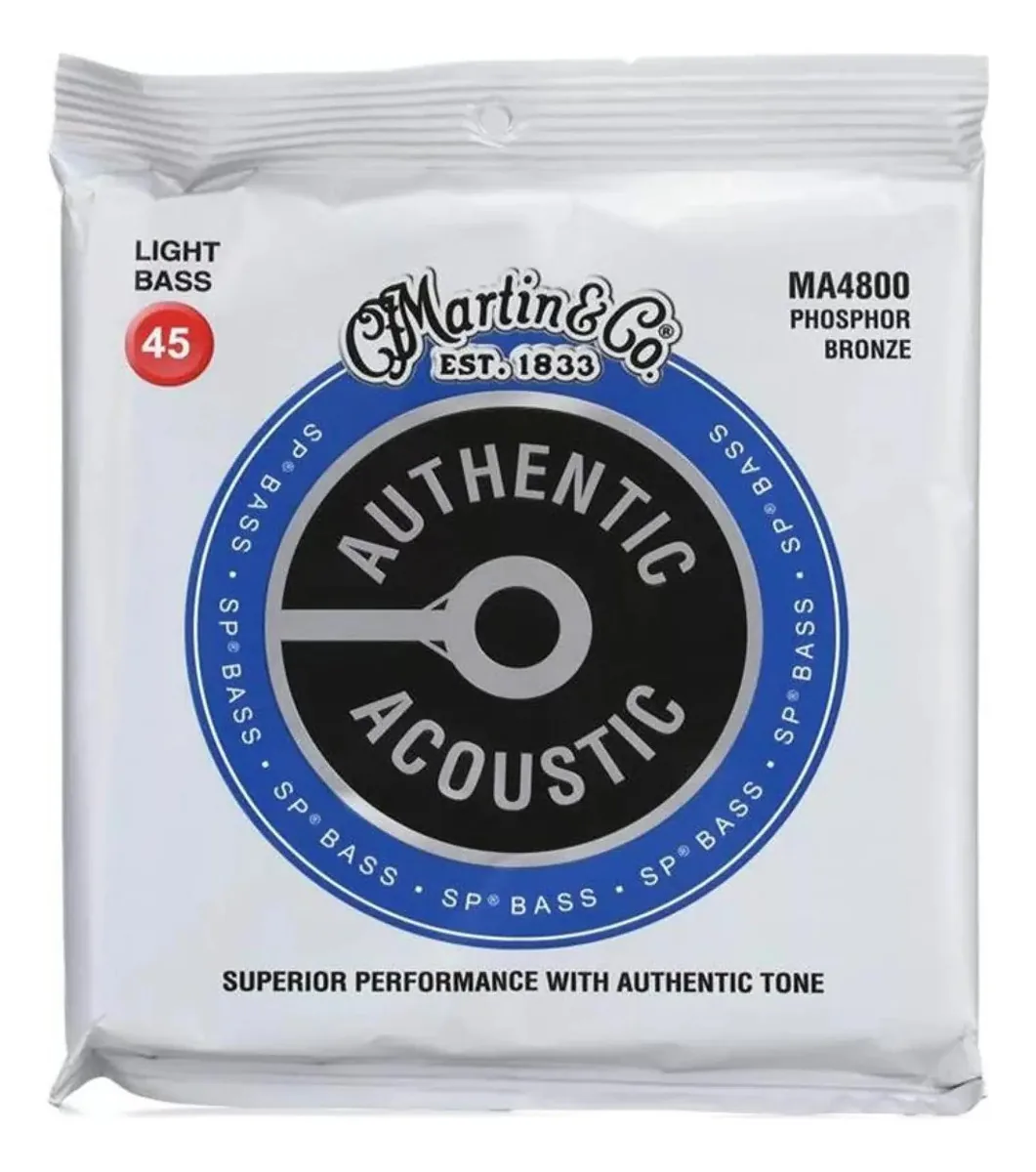 Baixo Eletroacústico de 4 Cordas Encordadura Martin Bronze