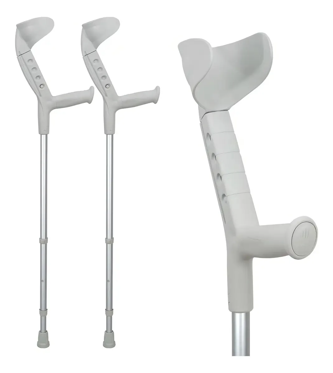 Muletas de antebraço Ortonyx com suporte ajustável (1 par)