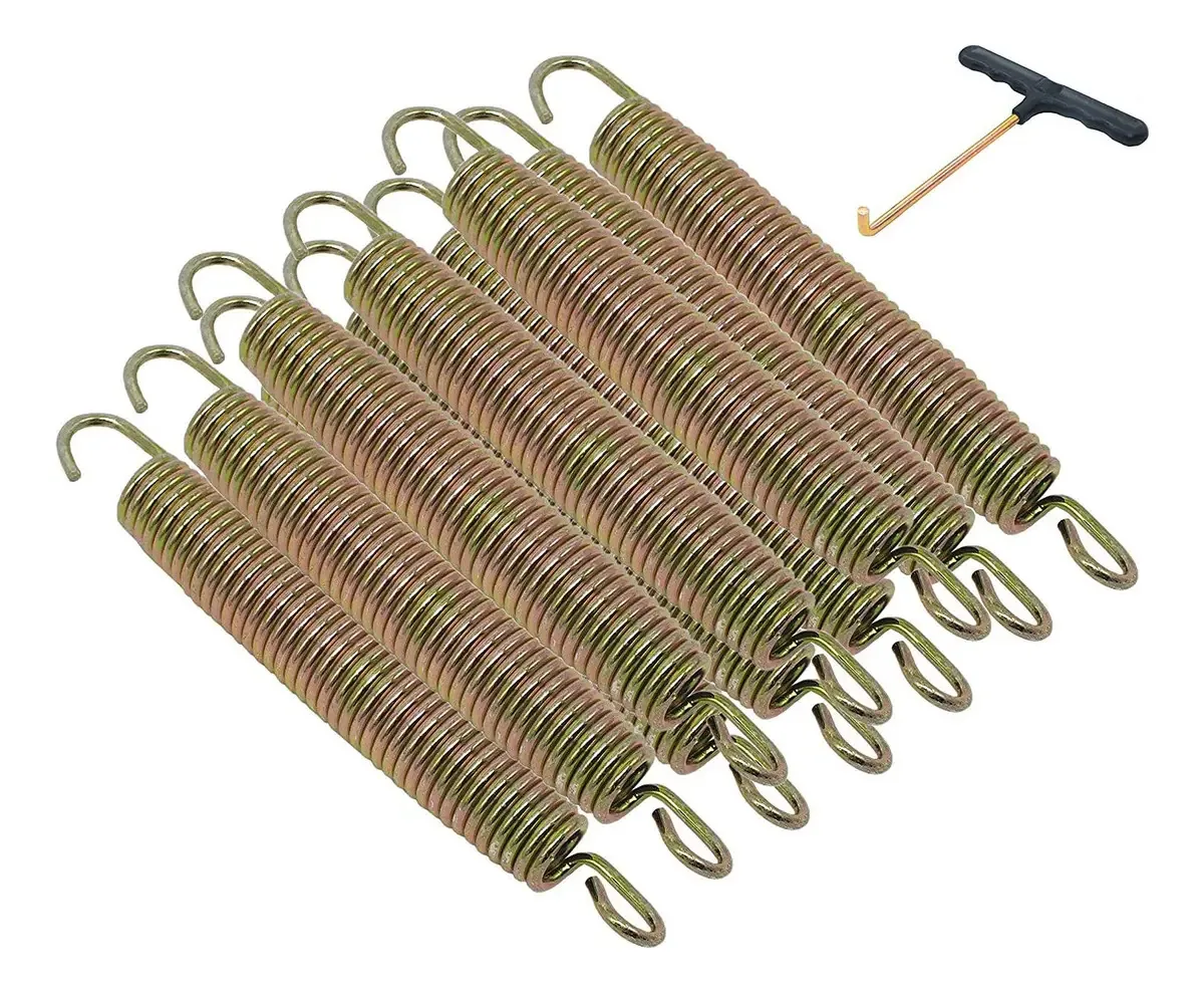 Conjunto de 10 peças de mola de trampolim zincado