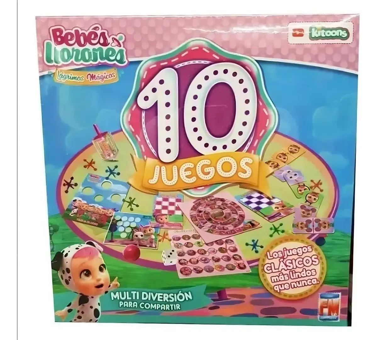 Jogos de tabuleiro Bebes Llorones Classic 10 em 1