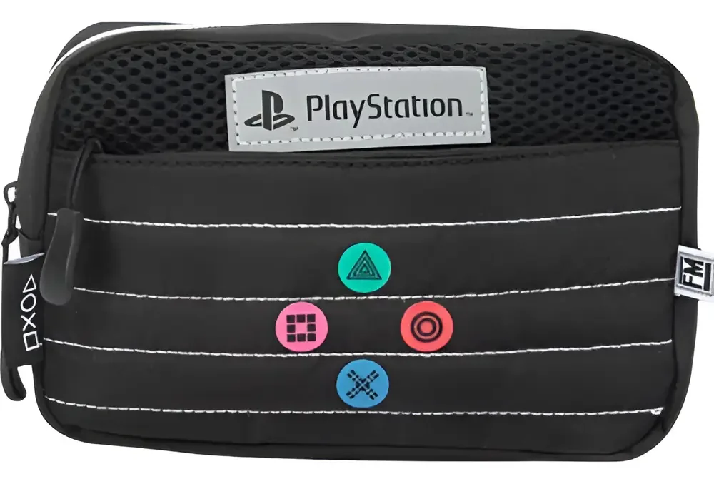 Caneta Playstation Preta/Estojo escolar para videogame Playstation