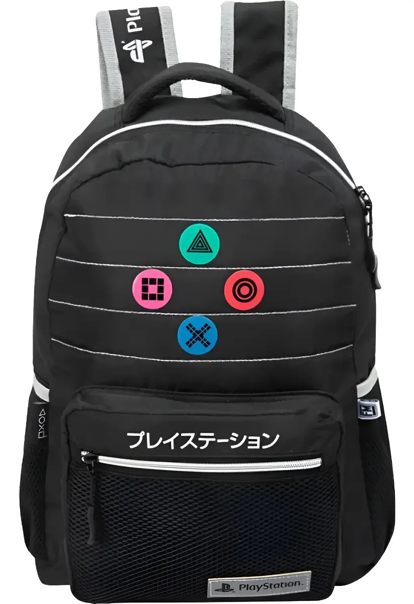 Mochila Playstation Video Games Preta para Escolas Primárias Playstation