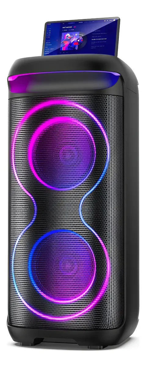 Caixa De Som Bluetooth, Caixa Som Sem Fio Com Luzes De Discoteca,party Speaker Para Festas Com Som Estéreo Potente, Suporte Para Entrada De Tws/usb/aux/tf, Perfeito Para Festas Em Casa Ao Ar Livre