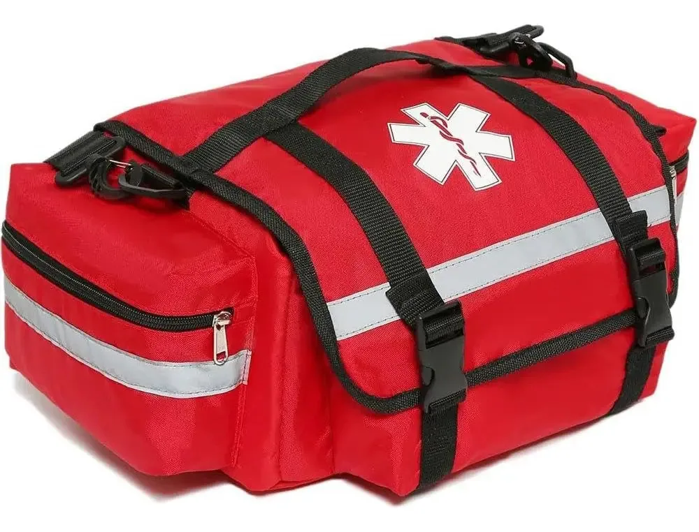 Bolsa de kit de primeiros socorros durável de grande capacidade Tethram Red