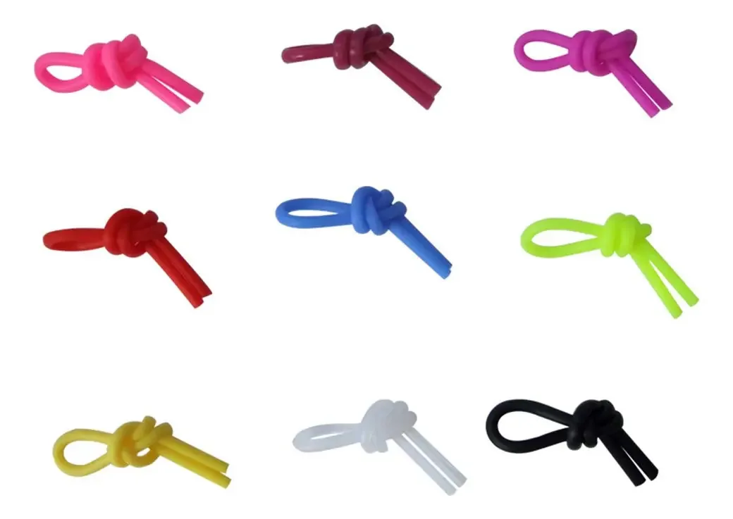 Lioobo - 20 cordas de amortecimento de vibração para raquete de tênis de silicone (cor aleatória)