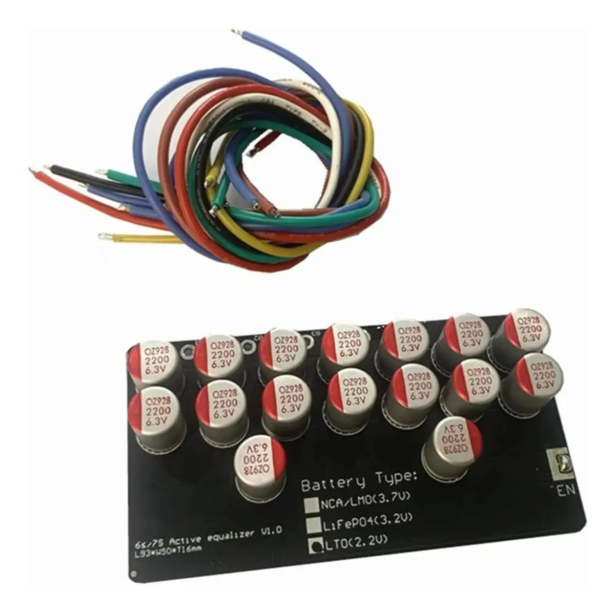 Equalizador De Bateria Balanceador Equalizador Ativo 8s 5a 6a Lifepo4, Bateria De Lítio Lipo Lto, Módulo De Equalização Ativa De Energia, Capacitor De Ajuste (size: 8s Lto Only)