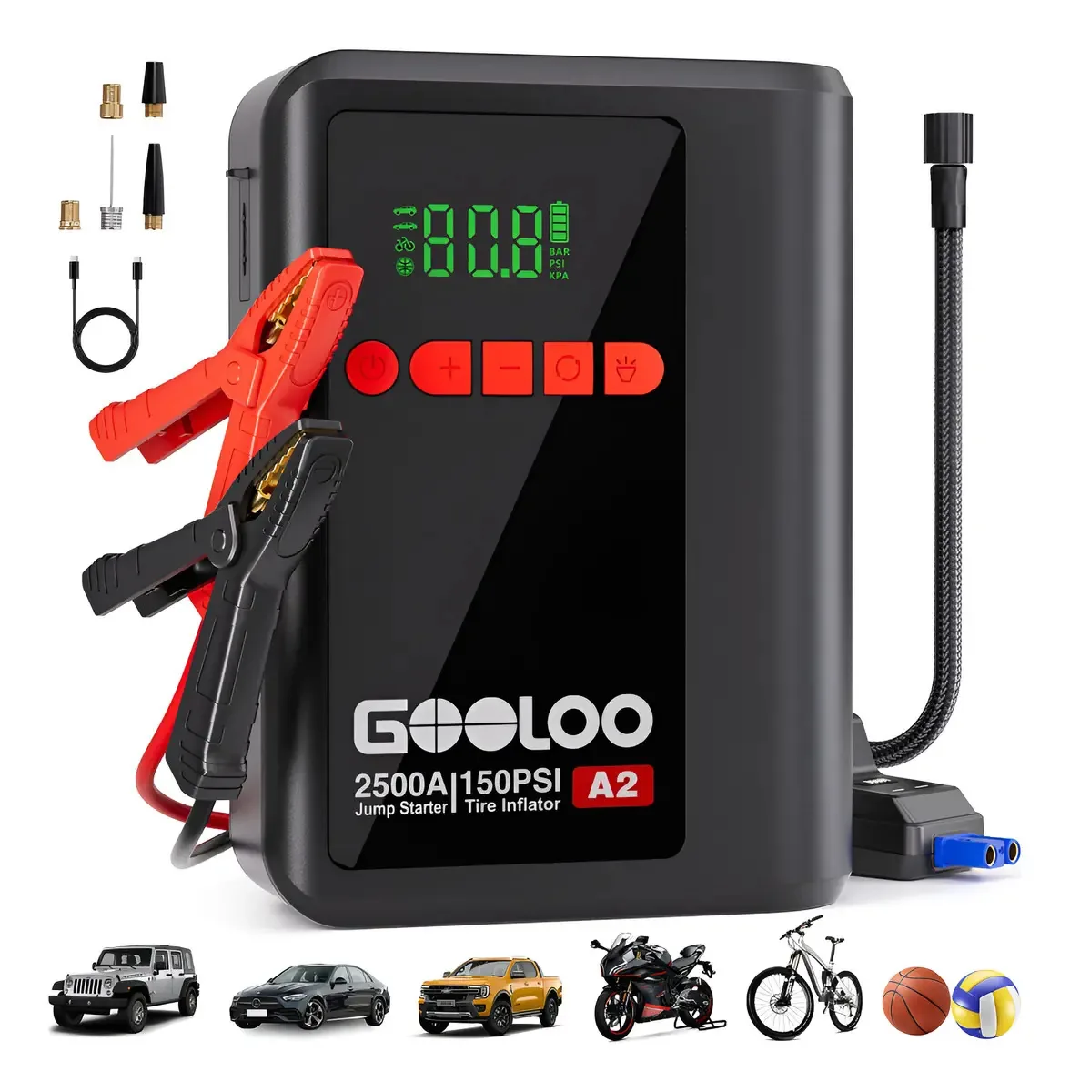 GOOLOO A2 12 Preto