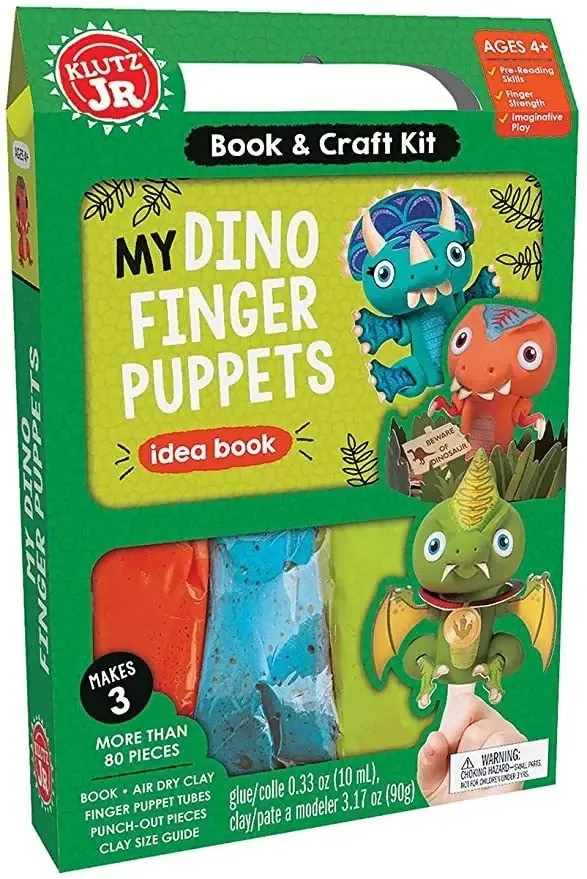 Klutz Meu Dino Jr. Kit de artesanato de fantoches