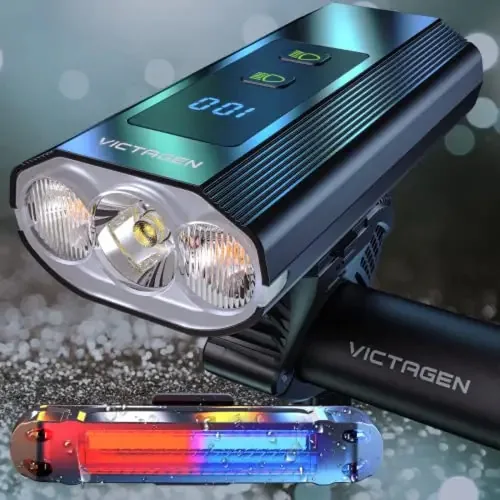 Luzes de bicicleta Victagen 8000 Lumens Luzes de bicicleta