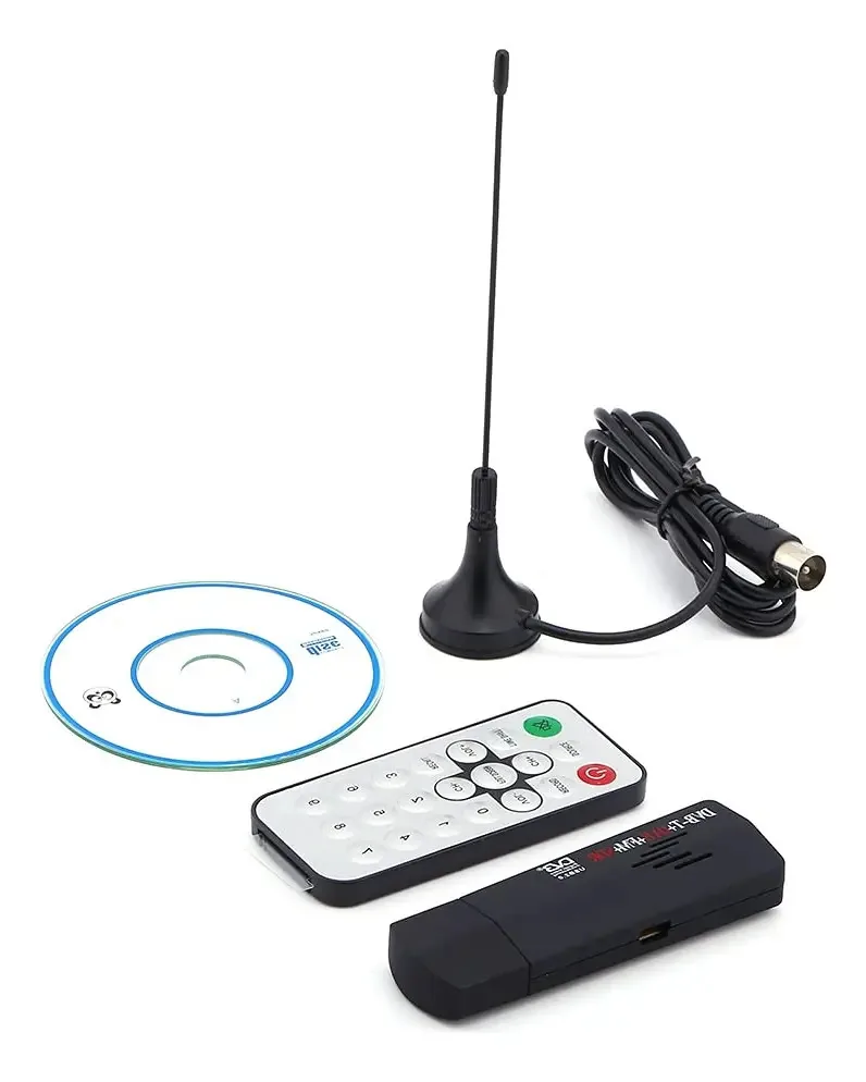 01 Receptor Sintonizador Para Pc, Decodificação Instantânea Usb 2.0 -t Digital 6/7/8 Mhz Canal De Um Toque Para Programas De Rádio Gravação Para Vídeo Digital Terrestre